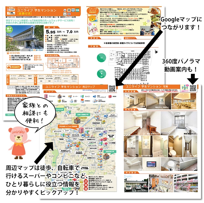 おすすめのマンション資料も同封します