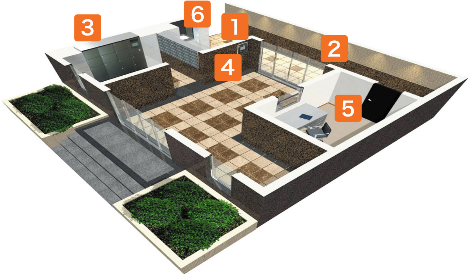 共用スペース（エントランスイメージ図）