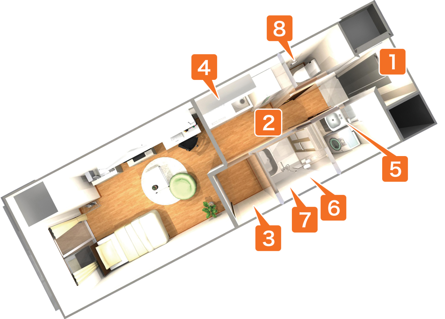 専有スペース（室内イメージ図）